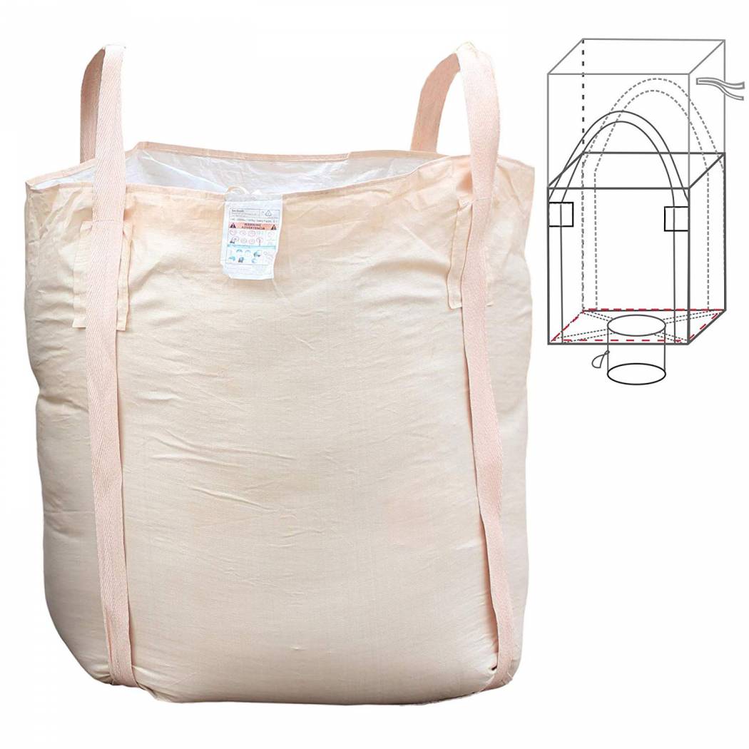 Egp Pp 1 Ton Big Bag 1000kg Uv Treated 1 Ton Jumbo Bag For Limestone Sand Cement